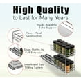 thumbnail image 4 of Spice Rack Organizer for Cabinet - Pull Out Double Tier Spice Rack 4-3/8"W x 10-3/8"D, 4 of 9
