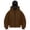 A100 Brown, variant on Boys Ninja Zip Up Hoodie with Built-in Neck Gaiter Long Sleeve Hooded Sweatshirt Winter Warm Fleece Jacket with Pockets for Kids Outdoor Activewear