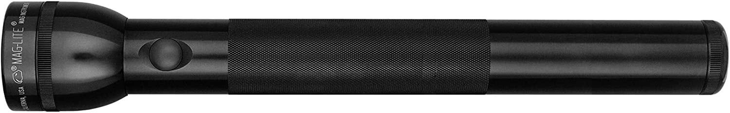 Maglite Heavy-Duty Incandescent 4-Cell D Flashlight, Black