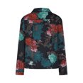 thumbnail image 6 of Qepwscx Womens Long Sleeve Shirts Tops for Women V Neck Floral Print Sweatshirt for Women Casual Blouses Going Out Tops Graphic Basic Tees Top Loose Fits Business Tshirts for Women S-XXXL, 6 of 8