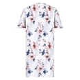 thumbnail image 5 of YuXingFu Purple Dress Plus Size Maxi V-Neck Plus Size Womens Dress Short Sleeve Smocked Long Casual Summer Multicolor L, 5 of 8