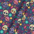thumbnail image 5 of Dia de Muertos Tablecloth 60x84 Inch Rectangular, Day of The Dead Halloween Mexico Sugar Skull Table Cover for Party Picnic Dinner Decor, 5 of 6