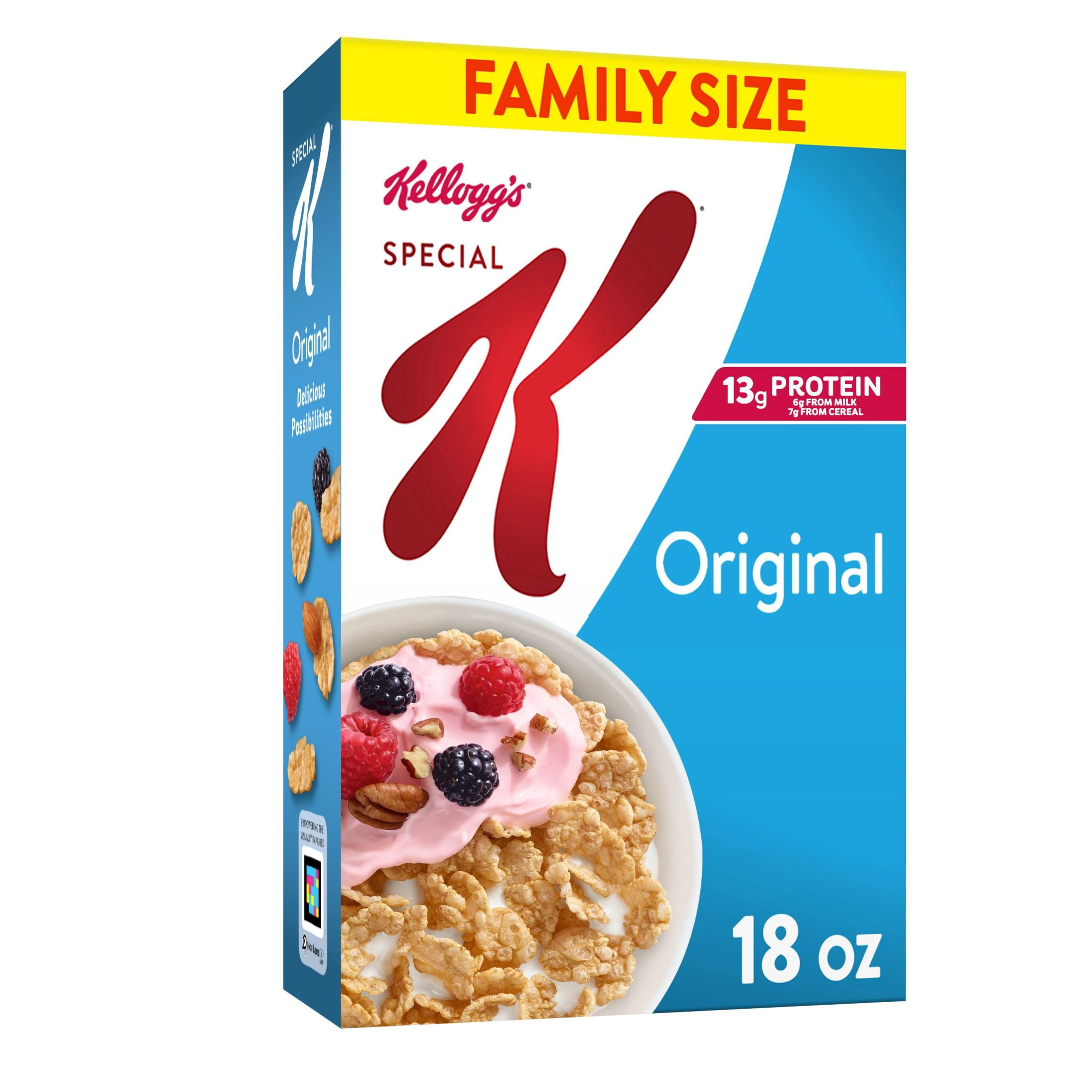 Kellogg's Special K Original Cold Breakfast Cereal, 18 oz