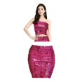 thumbnail image 1 of 2x Sequin Tube Top Fashion Blouse Women Tank Crop Skirt Costume Off Shoulder Chest Wrap Clothes Sequin Bra Top for Belly Dance Party Festival Hugo Top tubo de danza del vientre, 1 of 10