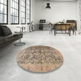 thumbnail image 4 of Ahgly Company Machine Washable Indoor Rectangle Traditional Dark Gold Brown Area Rugs, 7' x 10', 4 of 7