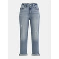 thumbnail image 5 of Time and Tru Women's High Rise Relaxed Boyfriend Jeans, Sizes 0-20, 5 of 5