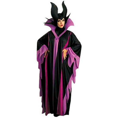 Maleficent Deluxe Adult Halloween Costume, One Size: 12-14