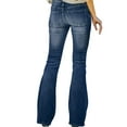 thumbnail image 3 of Pantalon Évasé Taille Haute Extensible pour Femmes, 3 of 6
