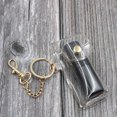 thumbnail image 4 of OUNONA PVC Pouch Keychain Transparent Sleeve Fashion Lipstick Holder Key Rings (Golden Keychain), 4 of 6
