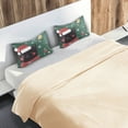 thumbnail image 5 of Yayeee Pillowcase Standard Size Set of 2 Satin Wrinkle Resistant Pillow Case, Christmas Cat, 5 of 8