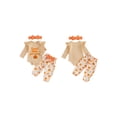 thumbnail image 3 of Baby Girls Halloween Outfits Adorable Letter Pumpkin Embroidery Long Sleeve Romper and Elastic Waist Pants Headband Set, 3 of 10