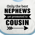 thumbnail image 4 of Inktastic Only the Best Nephews Get Promoted to Cousin Boys or Girls Baby Bib, 4 of 4