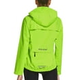 thumbnail image 4 of BALEAF Women' Cycling Running Rain Jackets Waterproof Hiking Wind Breakers Golf Lightweight Packable Reflective Fluorescent Yellow Size S, 4 of 7