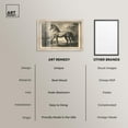 thumbnail image 6 of Sketch of a Stallion Shadowbox Print Farm Animals Art by Art Remedy, Blonde Frame, 15 x 10, 6 of 7