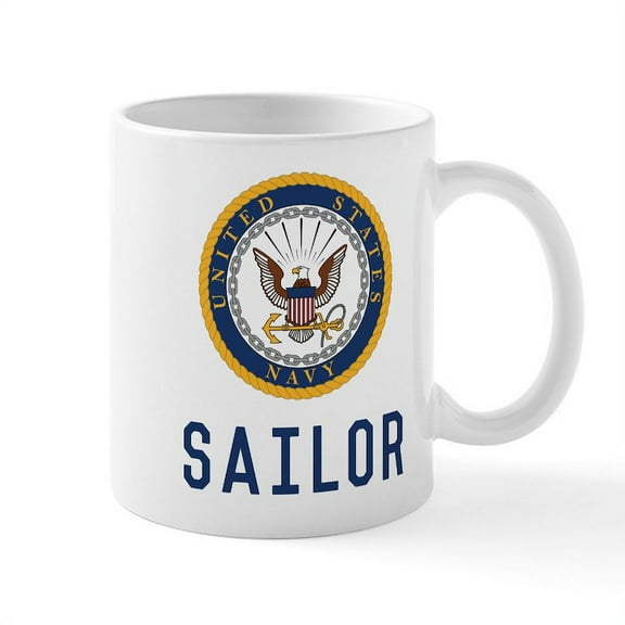 CafePress - U.S. Navy Sailor - 11 oz Ceramic Mug - Novelty Coffee Tea Cup