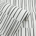 thumbnail image 3 of Tempaper x Bobby Berk Shift White & Black Peel and Stick Wallpaper, 20.5" x 16.5', 3 of 8