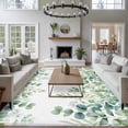 thumbnail image 4 of Green Eucalyptus Leaves Area Rug 6x9 Washable Rug Non Slip Watercolor Spring Summer Botanical Large Area Rug Soft Stainresistant Indoor Floor Carpet for Living Room Bedroom Home Office Dining Room, 4 of 8