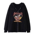 thumbnail image 2 of 2023Y2K Sudadera gótica oscura con cremallera de Cupido, sudadera con capucha de lana de estilo americano para otoño e invierno, prendas de vestir exteriores holgadas de estilo milenario, 2 of 4