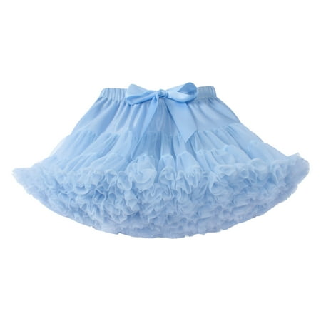 

wofedyo flower girl dress Baby Girls Soft Fluffy Tutu Skirt Toddler Girl Mesh Tutu Bowknot Princess Skirt girls dresses size 10-12