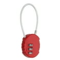 thumbnail image 1 of Uxcell Candado de Combinación de 1 Paquete, Aleación de Zinc, Candado de Combinación Redondo de 3 Dígitos para Equipaje, Candado Sin Llave para Uso Exterior [Rojo], 1 of 7