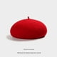 thumbnail image 1 of 2 boinas de lana, gorro clásico de moda cálido para niñas. El exclusivo gorro de boina es de color sólido (rojo), 1 of 5