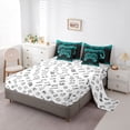 thumbnail image 5 of Castle Fairy Teens Video Game Twin Bedding Sets,Honeycomb Stripes Bedding Comforter Set, 5 of 8