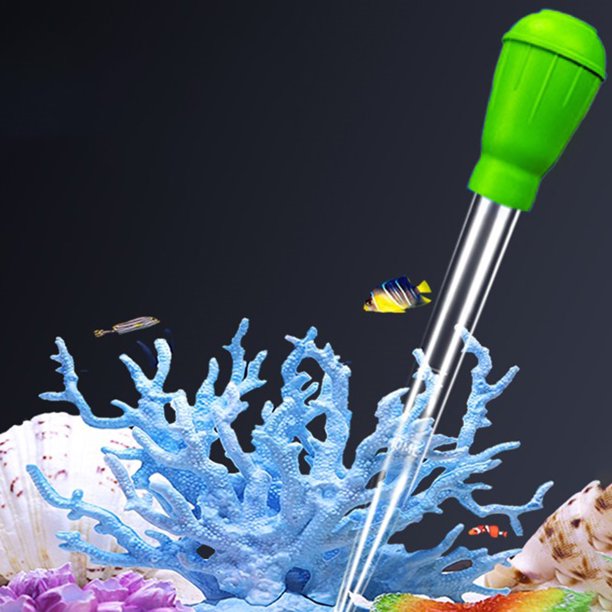 Manual Fish Tank Aquarium Feed Water Changer Mini Herramienta de tubería de succión (Verde) Ndcxsfigh Para estrenar