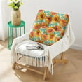 thumbnail image 2 of Summer Sunflower Print Meditation Seat - Nine-Point Stitched Supportive Pillow for Hard Floors, 2 of 7