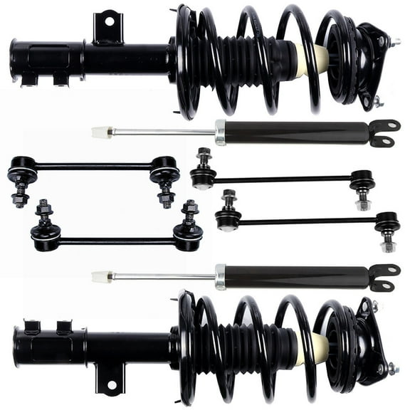 SCITOO 5622 172305 172306 K750032 K750102 Rear shock absorber Front Strut Spring Assembly Stabilizer Bar Link Fits 2007 2008 2009 2010 for Hyundai Elantra
