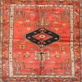 thumbnail image 1 of Ahgly Company Indoor Square Traditional Mango Orange Persian Area Rugs, 4' Square, 1 of 6