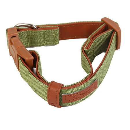 Comfort collar, soft cowhide padded dog collar for all breeds, reflective Velcro  patch | Walmart Canada