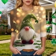thumbnail image 2 of felwors St Patricks Day Shirt Women 2025 Casual Plus Size 3/4 Sleeve Irish Clover Shirts Funny Saint Patrick's Tunic Tops (Gold, L), 2 of 6