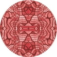 thumbnail image 1 of Ahgly Company Machine Washable Indoor Round Transitional Red Area Rugs, 8' Round, 1 of 7