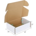 thumbnail image 4 of MEHUKOJ 6x4x2 inches Small Shipping Boxes Set of 25 White Corrugated Cardboard Mailing Boxes for Packaging, Small Business, Mailer, 4 of 6