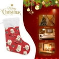 thumbnail image 6 of White Cat Shoes Pattern Christmas Stockings 17.71" Christmas Tree Decoration Fireplace Party Decoration, 6 of 7
