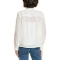 thumbnail image 2 of Vince Camuto womens  Front Tie & Pintuck Blouse, XL, White, 2 of 3