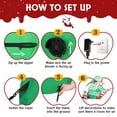 thumbnail image 4 of 6ft Lighted Christmas Decoration, Inflatable Bend Christmas Tree with Elf and Santa Claus, Outside Blow Up Yard Decorations w/ Built-in LED Light, 4 of 10