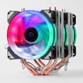 thumbnail image 2 of Enfriador de CPU radiador de refrigeración RGB enfriador de CPU ventidor disipador para LGA775/1150 para FM2/AM4/FM1/ - Doble torre 3 ventidores Yotijar ventilador de la CPU enfriador de la CPU, 2 of 6