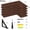 6-walnut Brown, variant on Corner Floating Shelves Set of 5, Rustic Wood Wall Mounted Corner Shelf for Bathroom, Kitchen, Bedroom, Home Decor, Laundry Room, Living Room(Gray)