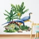 thumbnail image 1 of Adhesivos de pared con dibujos animados de dinosaurios, selva, hojas verdes, PVC, 1 of 4