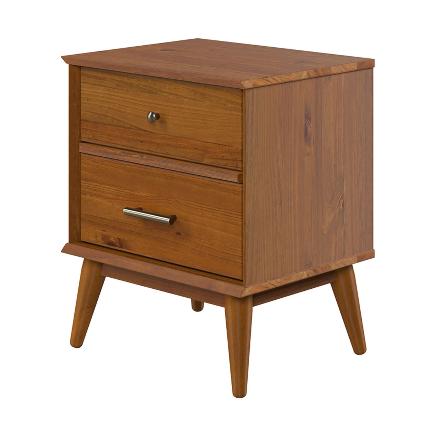 Mid-Century Night Stand - Castanho Finish
