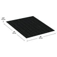 thumbnail image 2 of Roma Stripe Rib Black Residential 24 in. x 24 in. Peel and Stick Carpet Tile Square 60 Sq. ft. 15 Tiles Per Box for Home and Office, 2 of 12