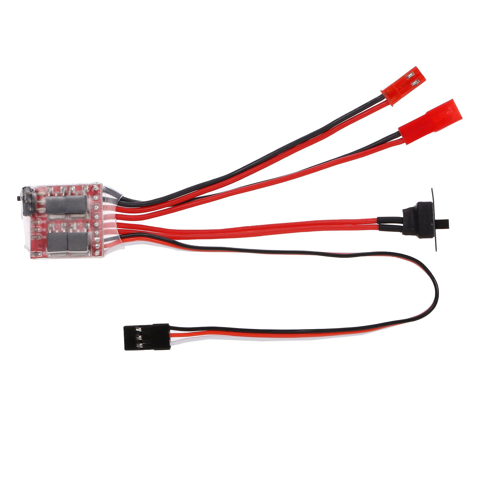 3pcs RC Brushed 10A ESC Two Way Motor Speed Controller No Brake For 1/16 1/18 