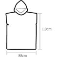 thumbnail image 1 of BR Toalla de playa compacta y ligera de color naranja para surf para adultos y niños - Poncho unisex con capucha, 1 of 4