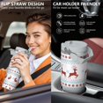 thumbnail image 6 of 1pc Christmas 30oz Tumbler with Straw & Handle - Insulated Stainless Steel Cup | Holiday Gift for Man Women (Christmas, Valentine's, Birthday), 6 of 7