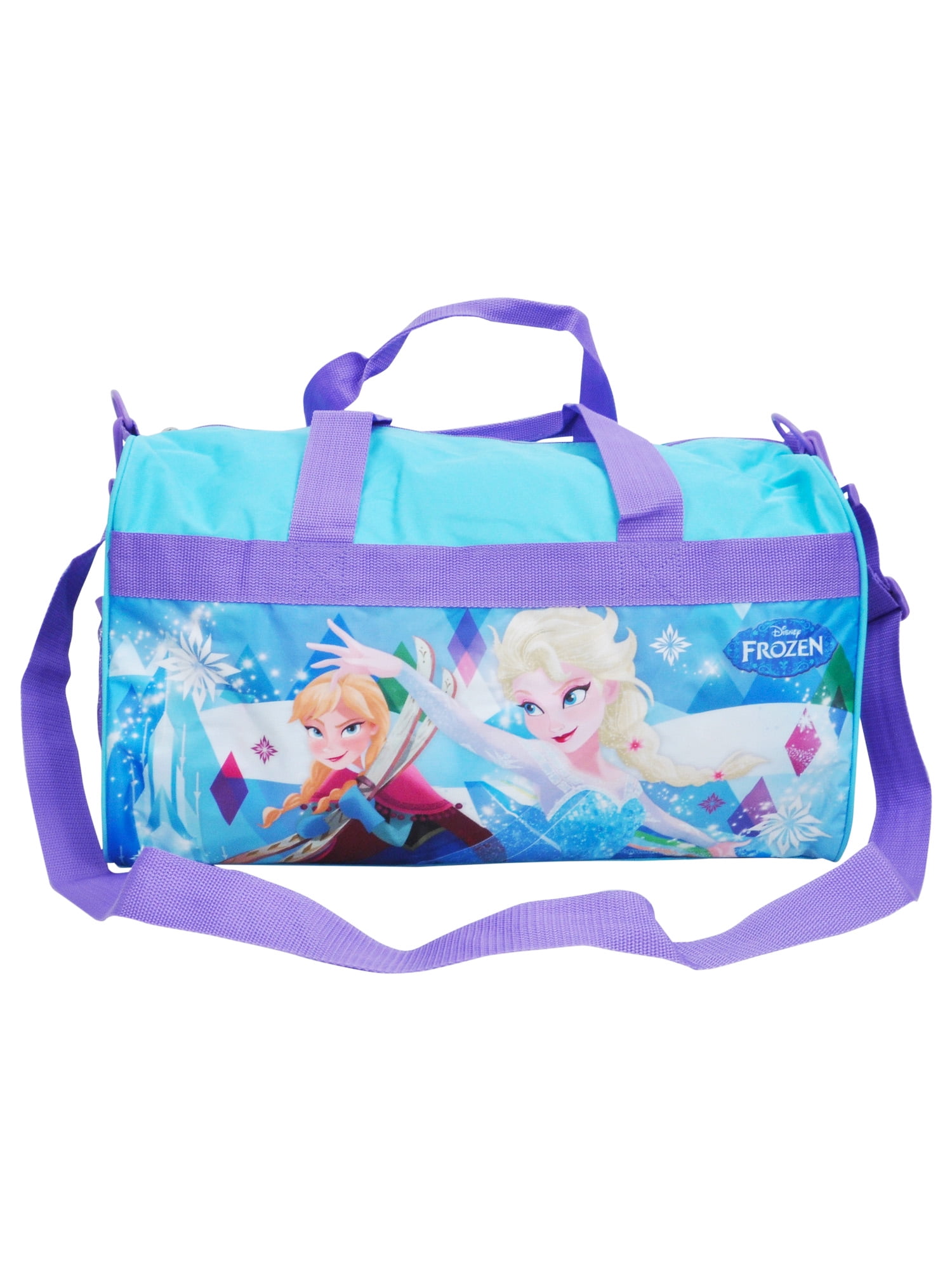 Disney Frozen Elsa Anna CarryOn Duffel Bag 18" Blue Purple Walmart