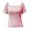 Pink, variant on Women's Fashion Solid Short Sleeve T Shirts Top Casual Sexy Top Womens Compression Shirt T Shirt for Women Summer Set Shirt Technical Shirts Women Was Out Long Sleeve Dry Tee Shirts Women Ladies Long