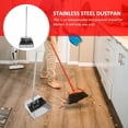 thumbnail image 3 of GLEAVI Stainless Steel Dustpan with Ergonomic Handle Large Capacity Garbage Shovel for Home Cleaning No-Bending Design for Effortless Use Refuse Container for Kitchen and Bar, 3 of 8