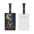 thumbnail image 5 of Sikiie Moon Night Sky Cute Rabbit Luggage Tags Privacy Cover ID Label Suitcase Tags Identifiers For School Bags,Suitcases, 5 of 7