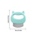 thumbnail image 4 of Methold Peine de aseo para mascotas con mango curvo en forma de masaje peine de plástico herramienta de limpieza suministros para mascotas Aseo de mascotas verde Methold PT000133-02, 4 of 6
